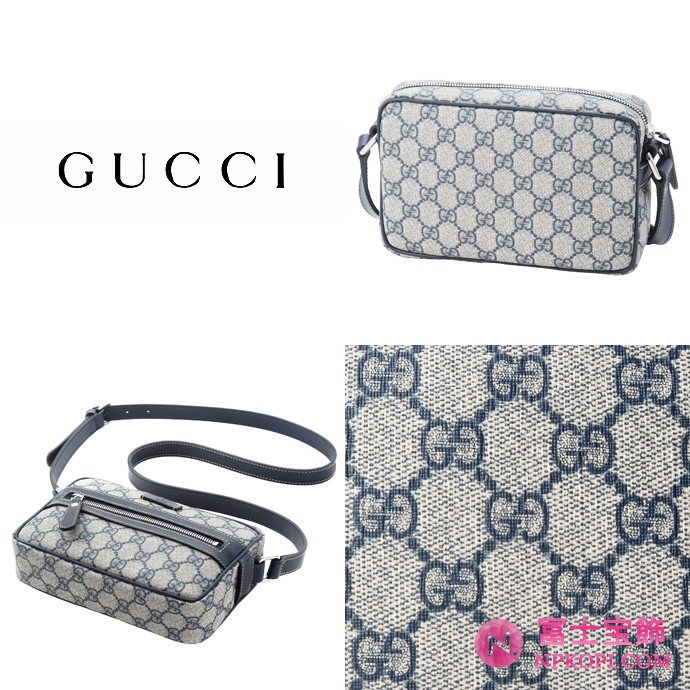GUCCI/グッチ 2012年春夏JOYコーティングキャンバスGG柄斜め掛けミニショルダーバッグ 201447 FP47N 4075 